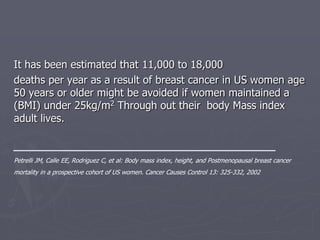 Obesity and Breast cancer 