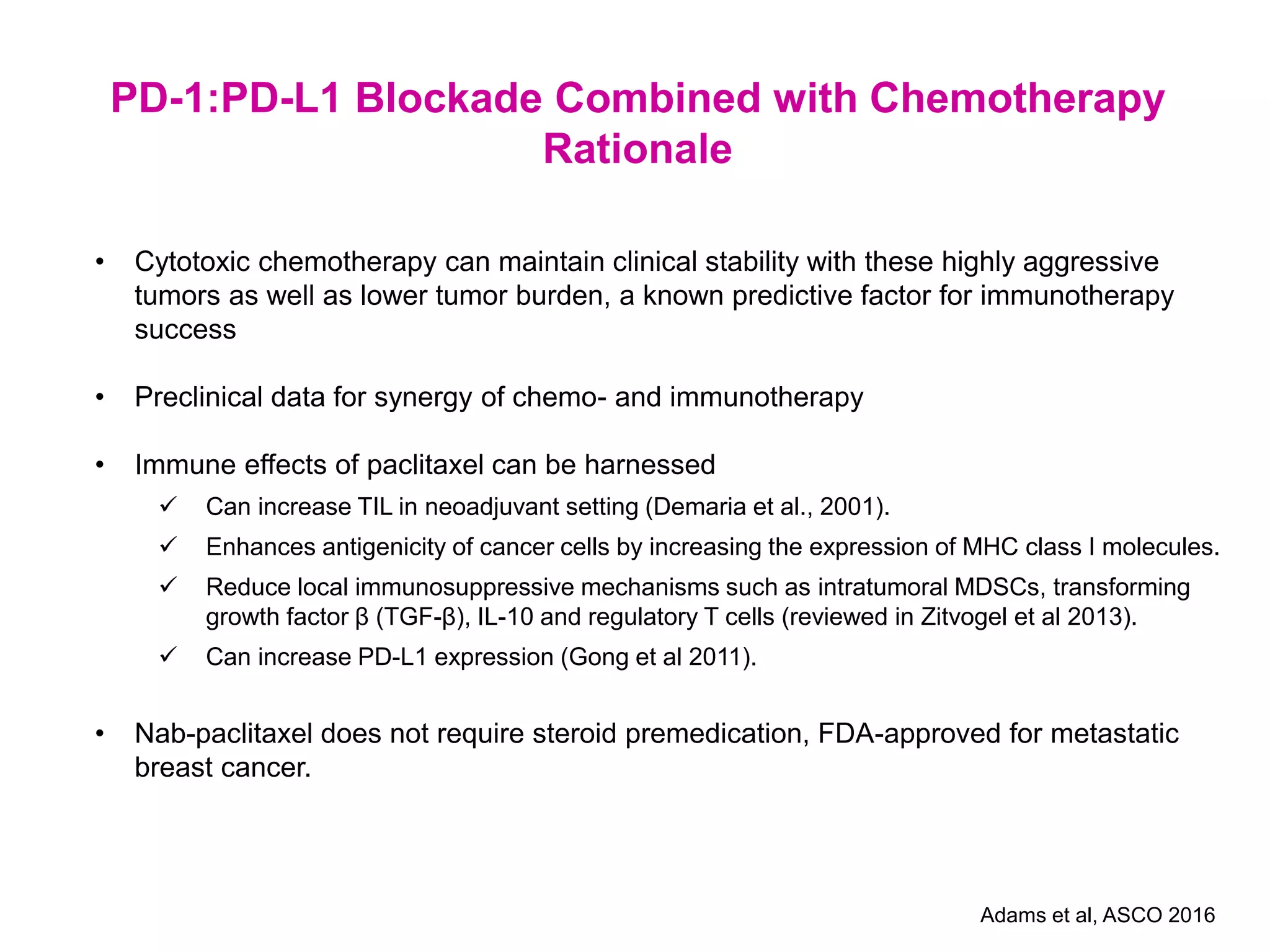 Immunotherapy for Metastatic Triple Negative Breast Cancer | PDF