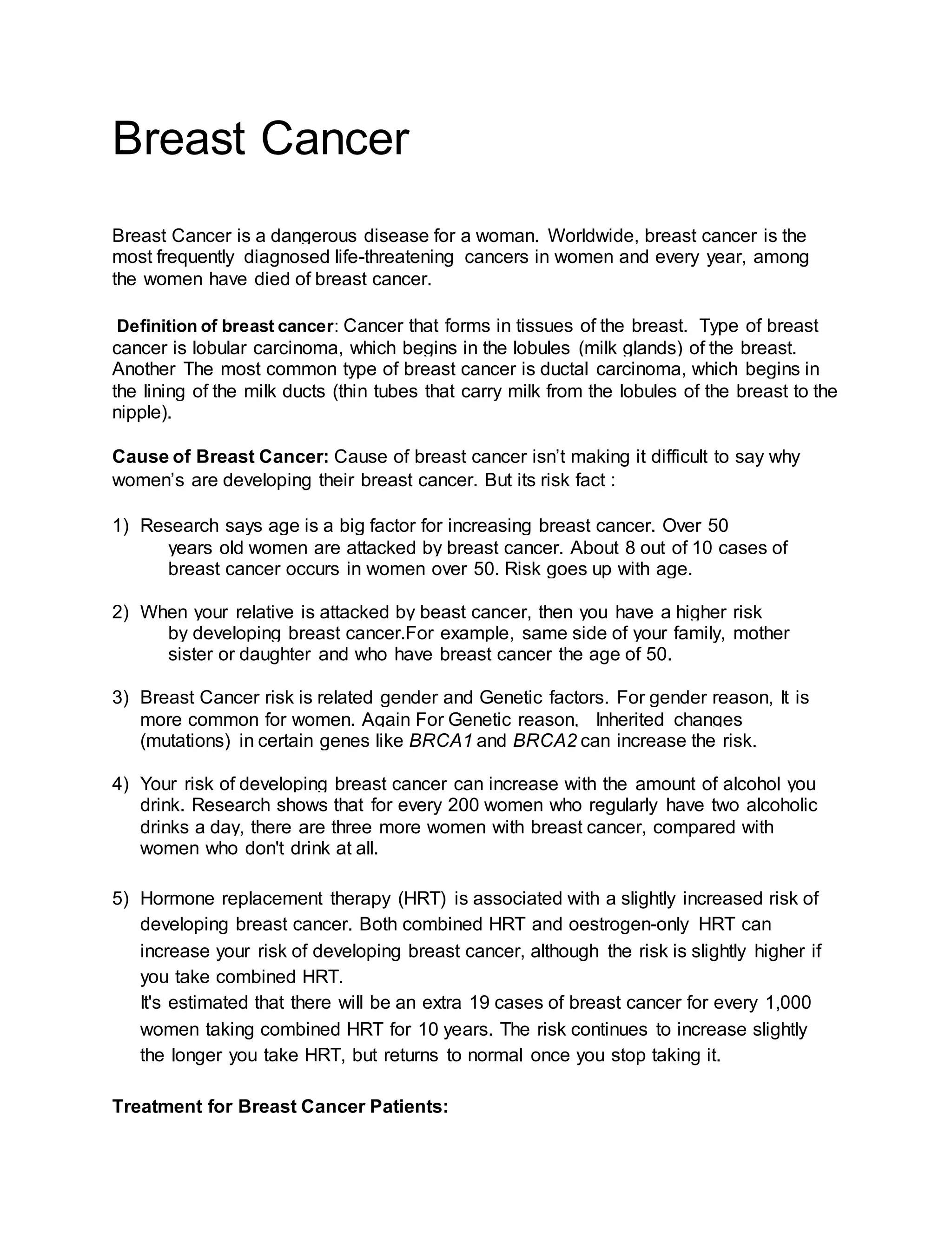 Breast cancer | PDF