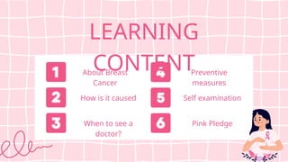 BREAST CANCER AWARENESS FOR WOMEN - PPTX | PPTX