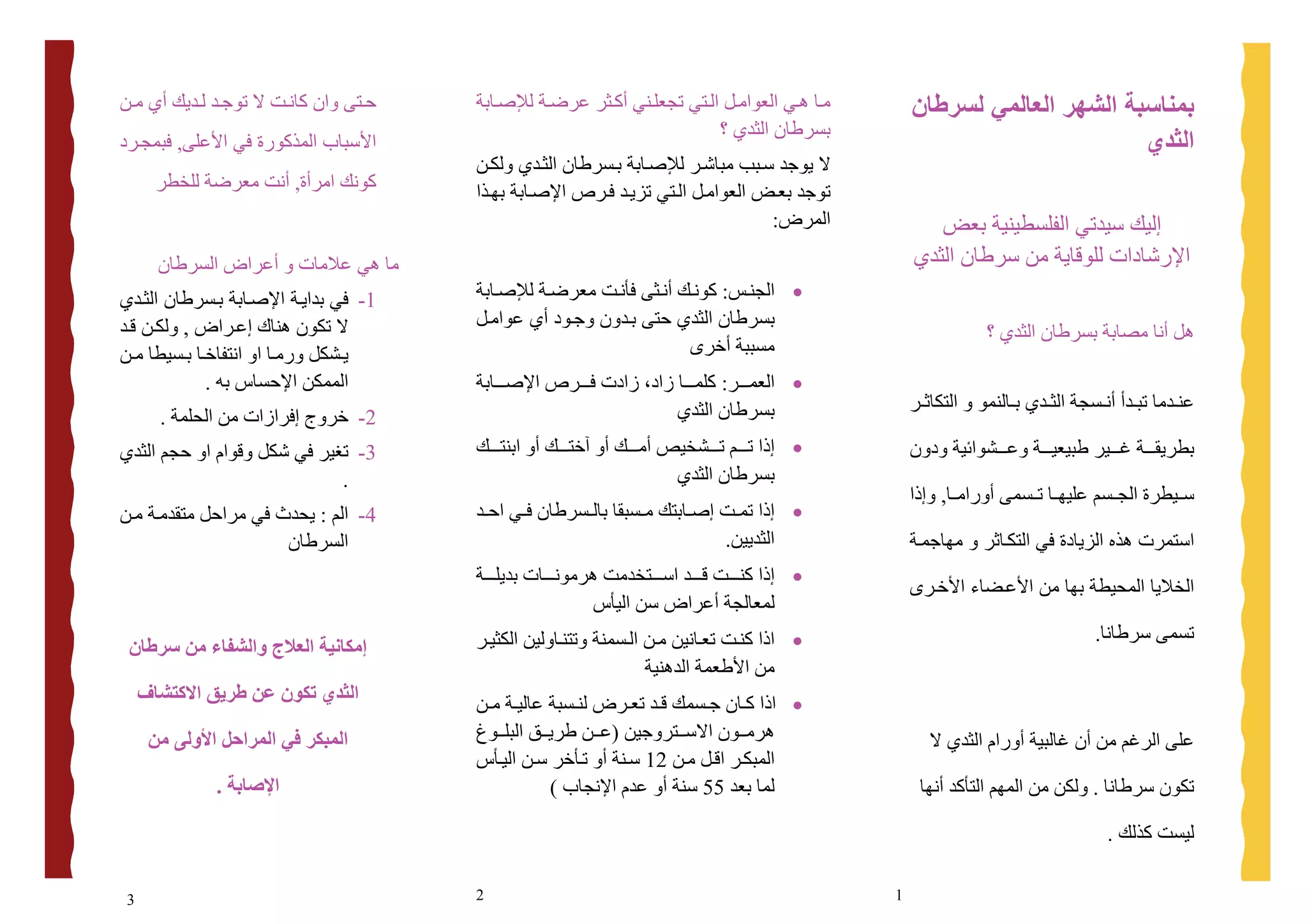 Breast Cancer Awareness Brochure | PPT