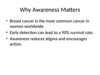 Breast Cancer Awareness - education simplified | PPTX