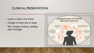 Breast cancer Management, Diagnosis, Signs and Symptoms | PPTX
