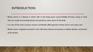 Breast cancer Management, Diagnosis, Signs and Symptoms | PPTX