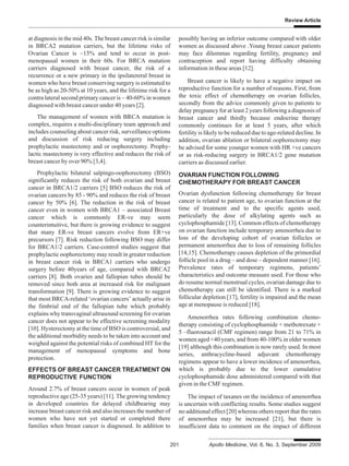 Breast Cancer in Young Women and its Impact on Reproductive Function | PDF