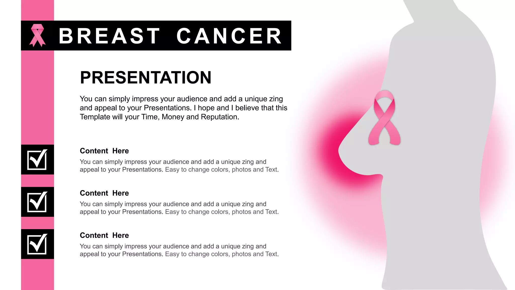 Breast Cancer Pink Ribbon PowerPoint Templates.pptx