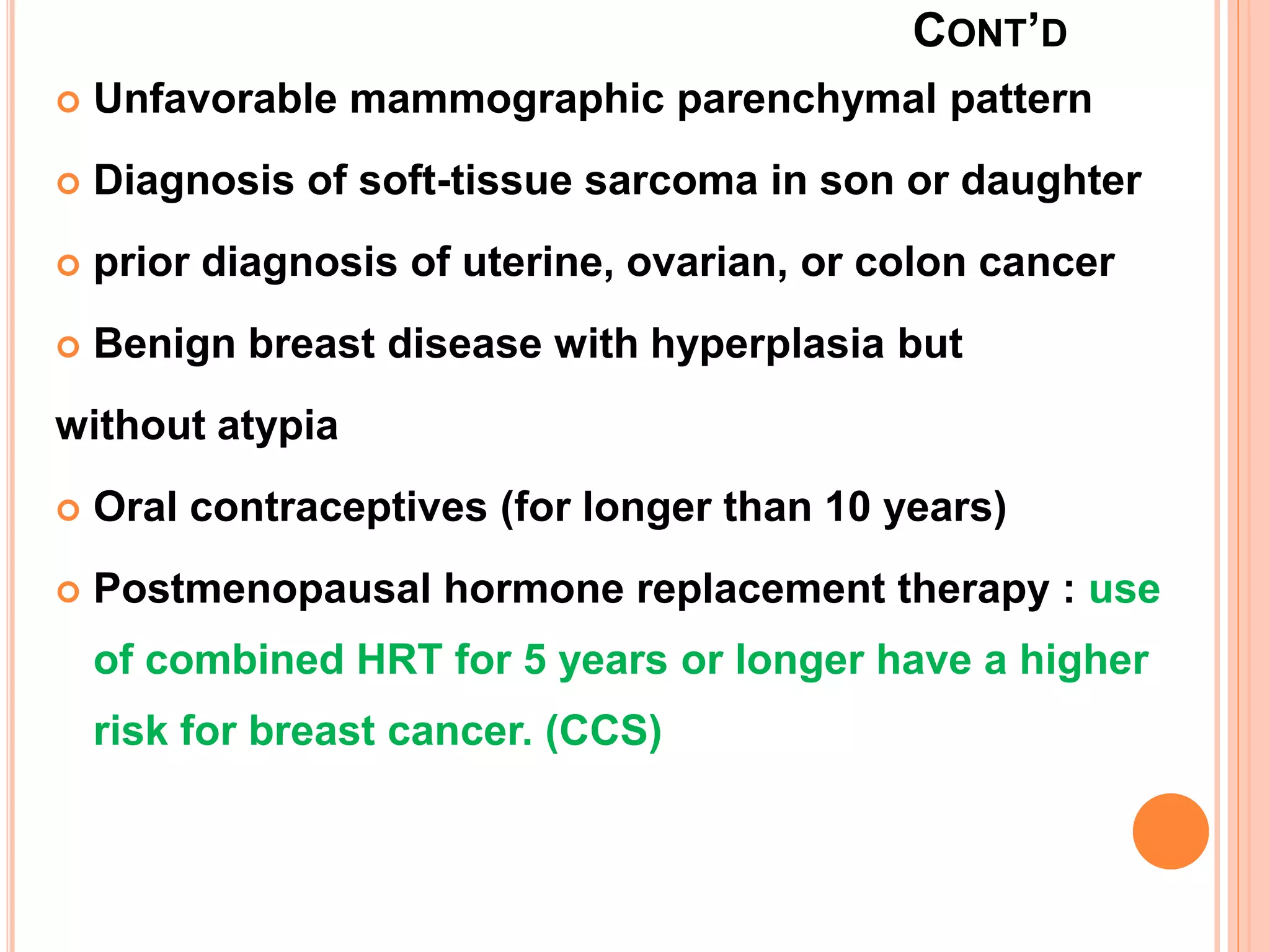 Breast cancer ppt | PPTX