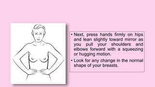 Lie flat on back with left arm over head and a pillow or folded
towel under left shoulder
 