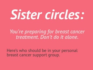 Breast cancer support slide show