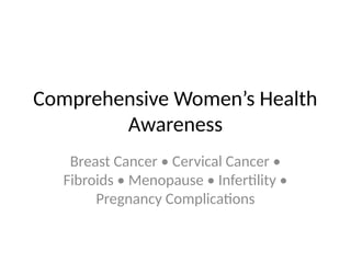 breast cancer including symptoms and signs pptx | PPTX