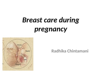 Breast care during
pregnancy
Radhika Chintamani
 