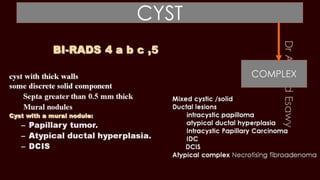 Breast cyst imaging