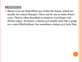 Breast cysts
