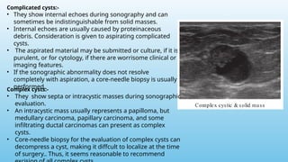 Complex Cyst Features Comprehensive Overview of Breast Diseases: Diagnosis and Management | PPTX
