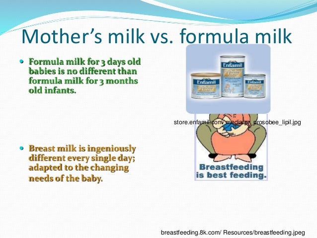 formula better than breastmilk