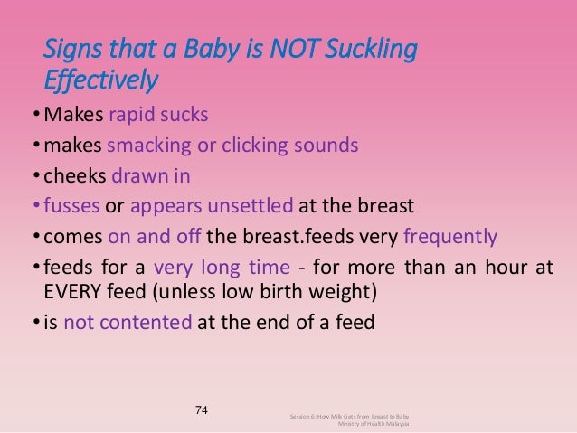 clicking while nursing