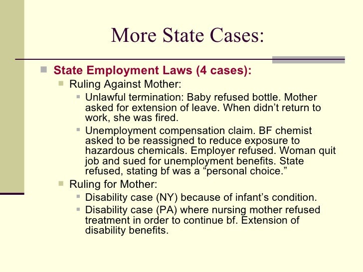 Breastfeeding rights in the united states