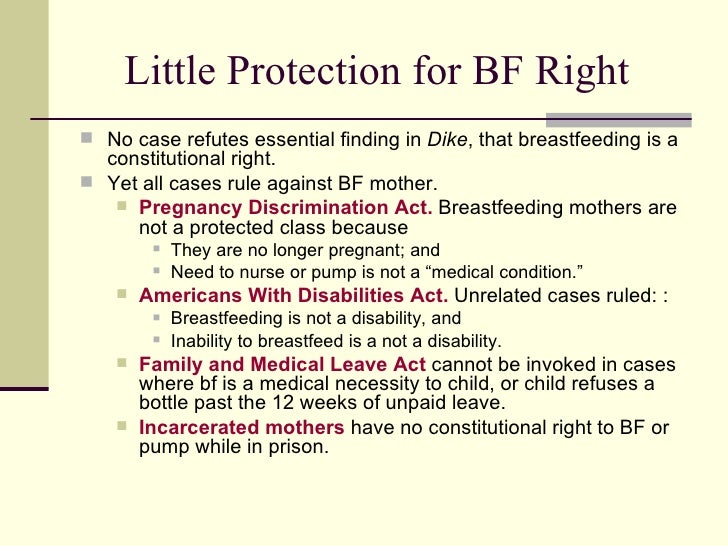 Breastfeeding rights in the united states