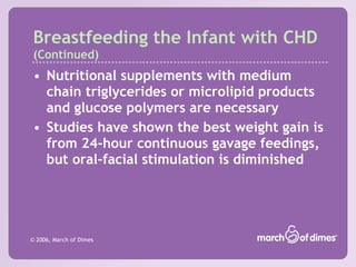 Breastfeeding the infant with special needs | PPT