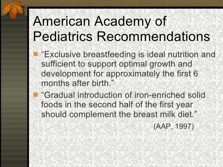 Breastfeeding update