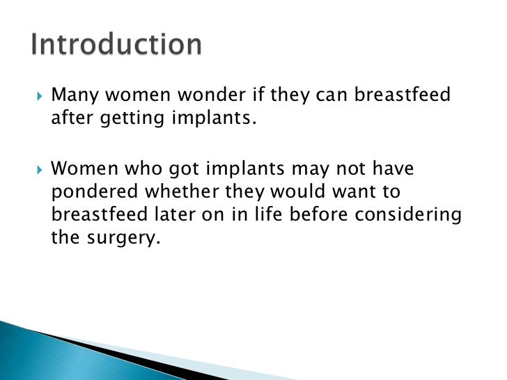 Breastfeeding with Implants