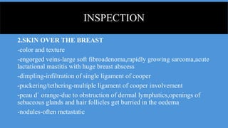 Breast History And Examination final pptx Breast History And Examination final pptx