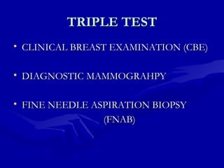 Breast Lump Management | PPT
