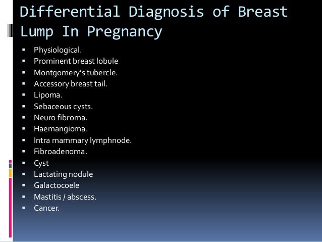 Breast Lumps In Pregnancy