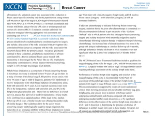 Guidelines Index<br />	Breast Cancer TOC<br />Staging, Discussion, References<br />NCCN<br />®<br />Practice Guidelines<br...