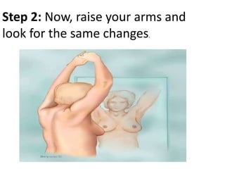 Step 2: Now, raise your arms and
look for the same changes.

 