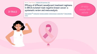 neoadjuvant chemotherapy in TNBC and BRCA mutated BREAST CANCER | PPTX