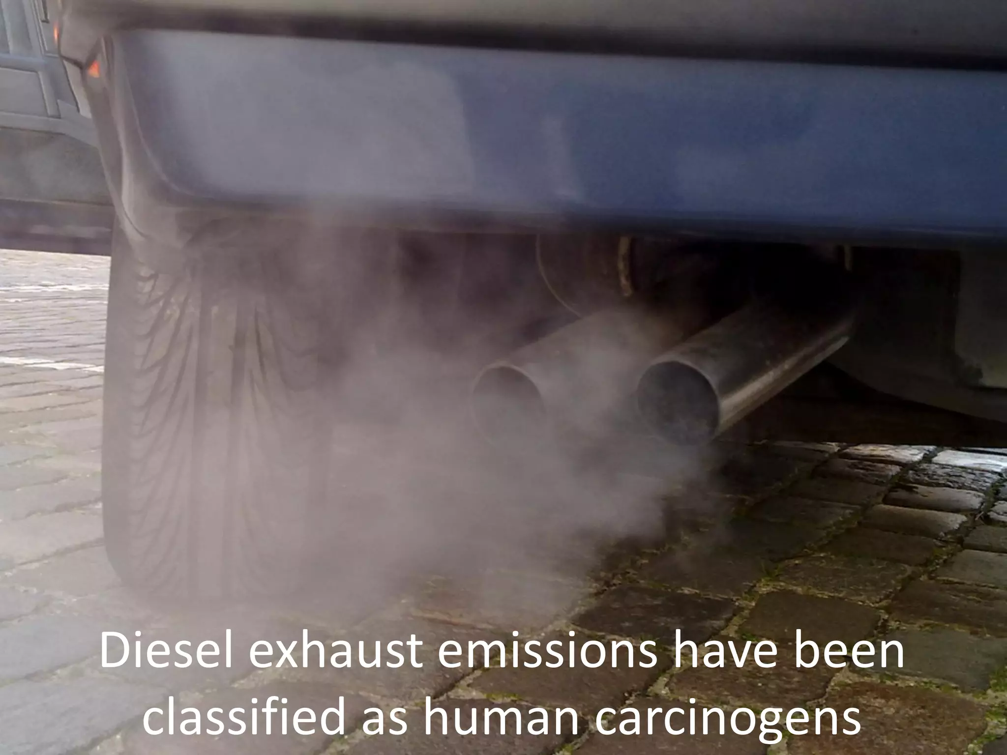 www.breathefreely.org.uk www.bohs.org
Controlling Exposures to
Prevent occupational lung disease
in the construction industry
Diesel exhaust emissions have been
classified as human carcinogens
 
