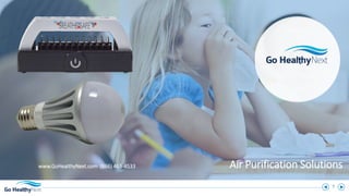 1
www.GoHealthyNext.com (866) 463-4533 Air Purification Solutions
 