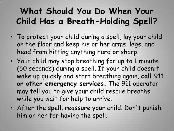 Breath Holding Spells