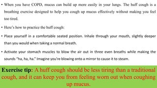 Breathing and coughing exercises | PPTX