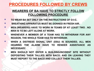 Ba Entry Control breathing apparatus for fighting operations 1.ppt