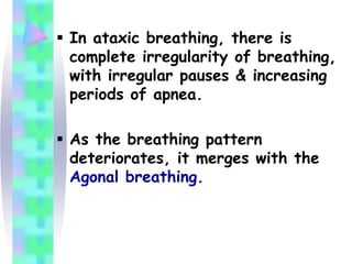 Breathing Patterns 🫁 The NCLEX exam can test you on abnormal breathing  patterns related to key medical conditions. Examples below