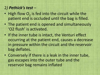 Controlled VentilationFGF to maintain normocarbia is advised to be around 70ml/kg/min.Most efficient among the Mapleson Systems.