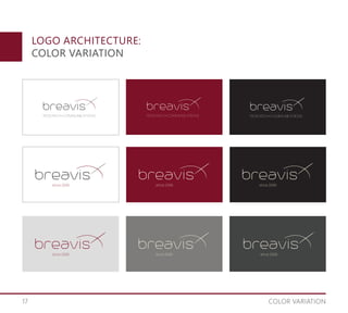 17 COLOR VARIATION
LOGO ARCHITECTURE:
COLOR VARIATION
 