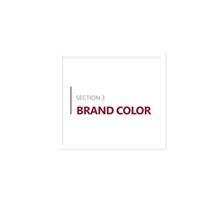 SECTION 3
BRAND COLOR
 