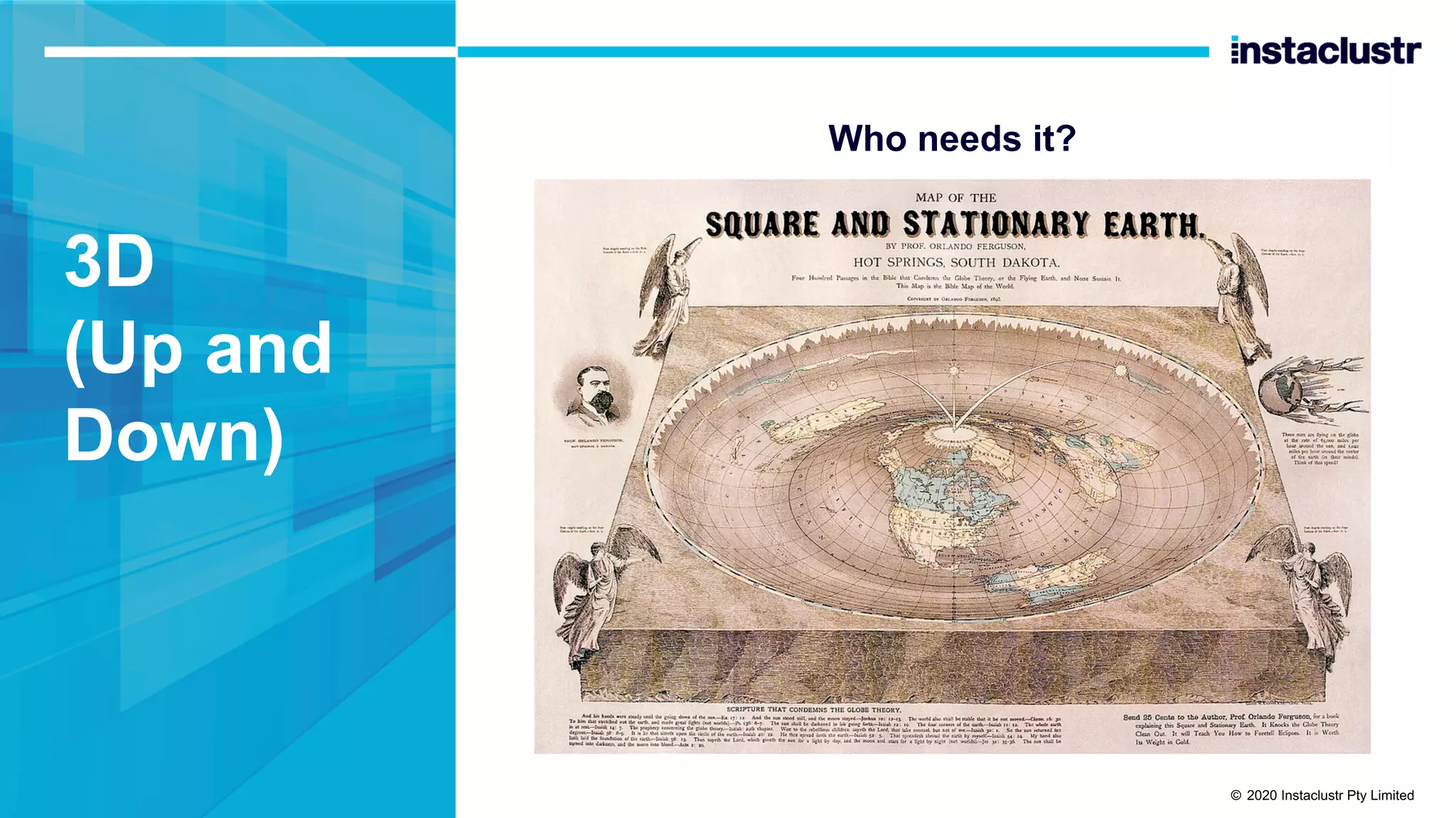 3D (Up and Down) Who needs it? © 2020 Instaclustr Pty Limited 