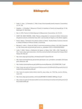 Brecha de pobreza en Bolivia | PDF