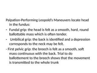 Breech presentation in pregnancy and management | PPTX