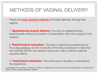 Steps in Partial & Complete Breech Delviery | PDF