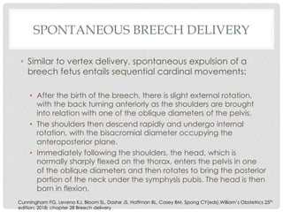 Steps in Partial & Complete Breech Delviery | PDF