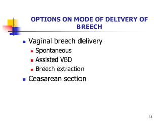 Breech presentation | PPTX