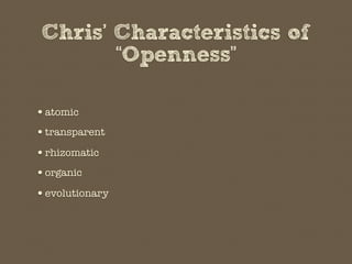 Breeding Success Through Openness