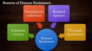 Breeding for resistance to biotic stresses | PPTX