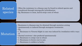 Breeding for resistance to biotic stresses | PPTX