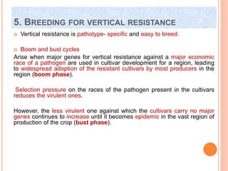 Breeding for resistance to disease and insect pests(biotic stress) | PPTX